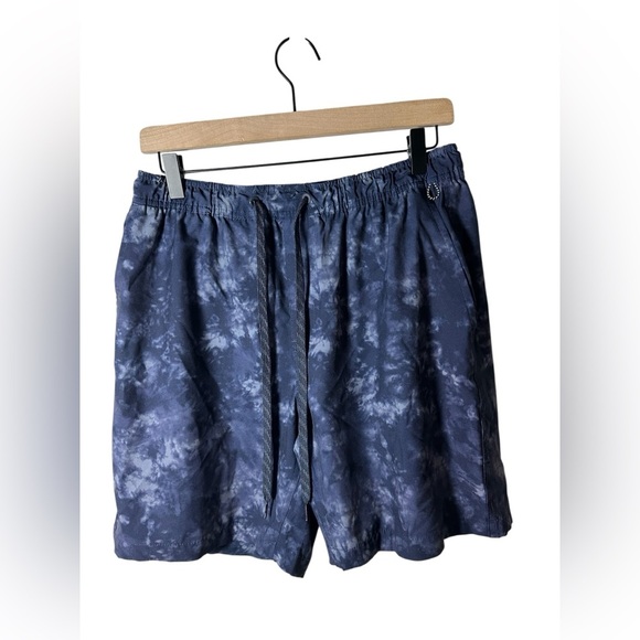 Burnside Men’s Tie-Dye Swim Trunks Board Shorts Blue Gray Size M - Picture 2 of 9